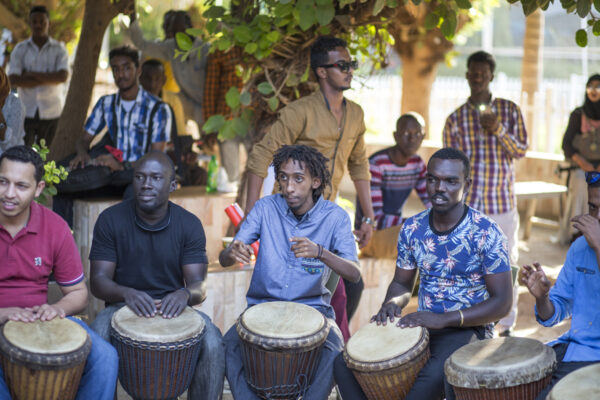 Drumroots djembe workshop in Sudan