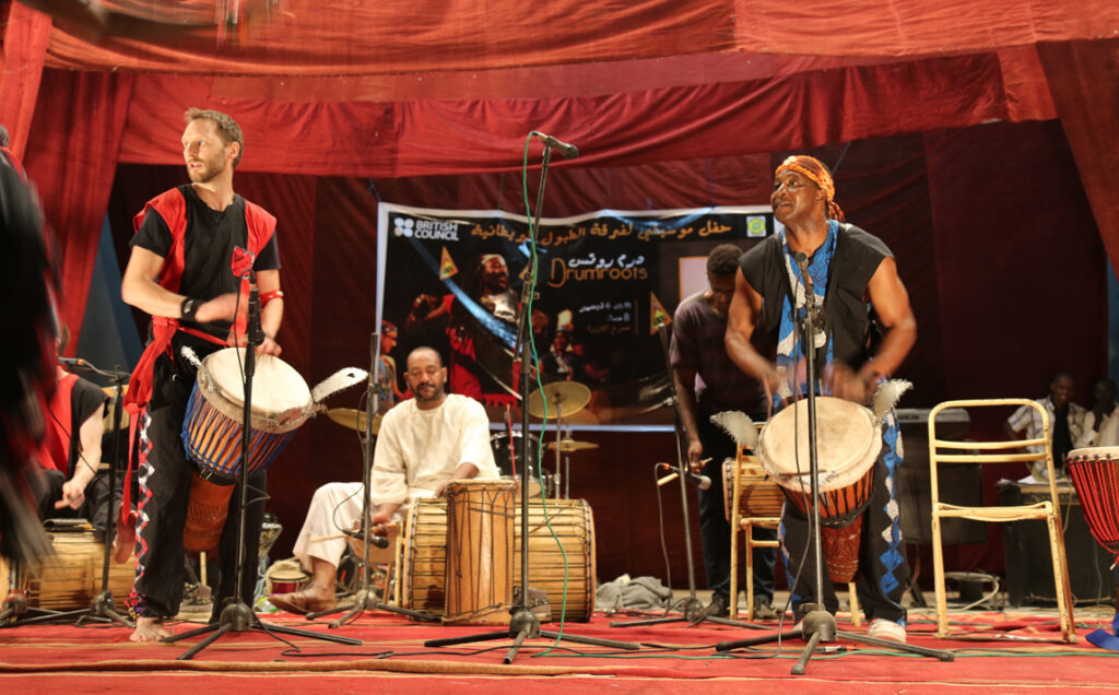 Drumroots performance with Iya Sako in Sudan