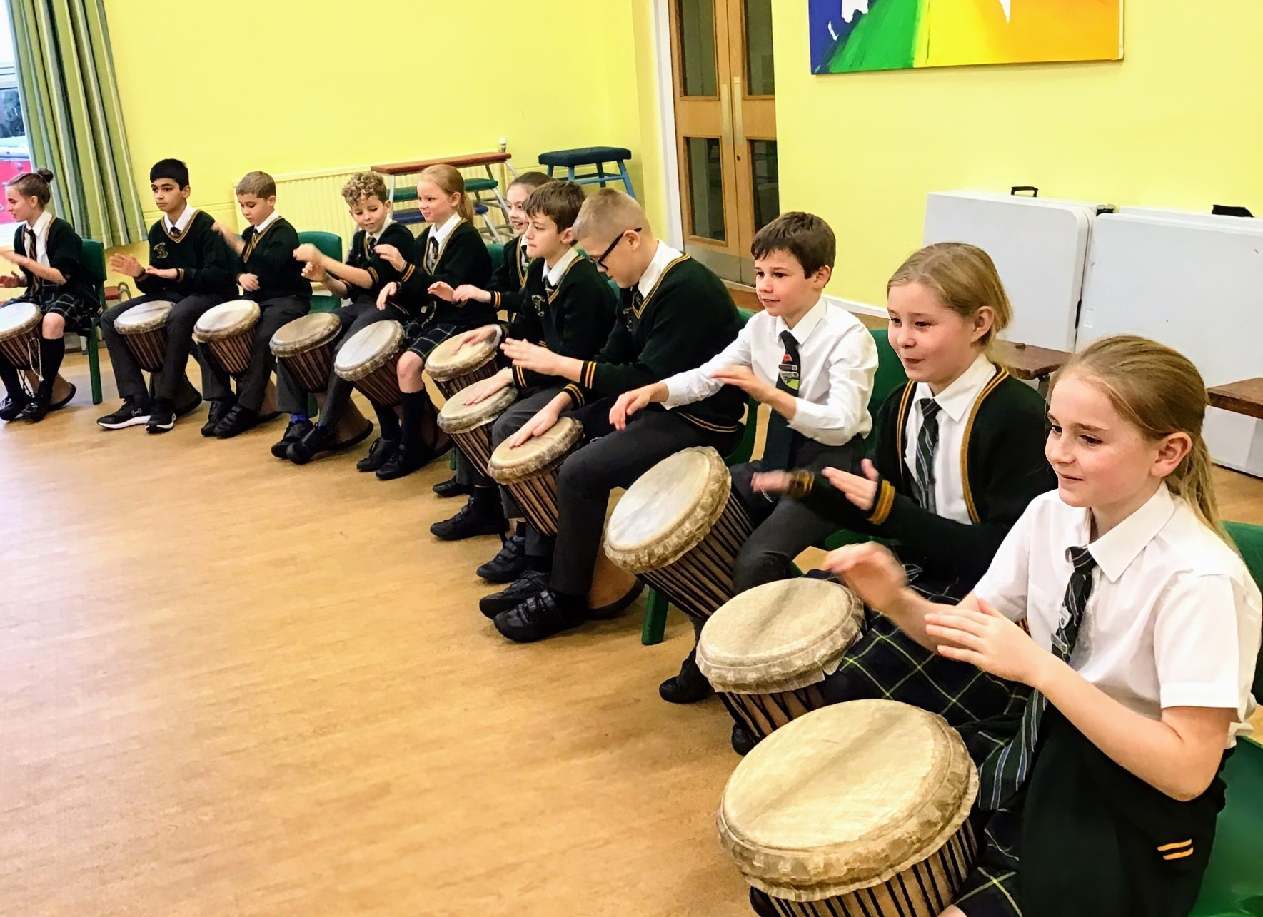 African drumming in schools