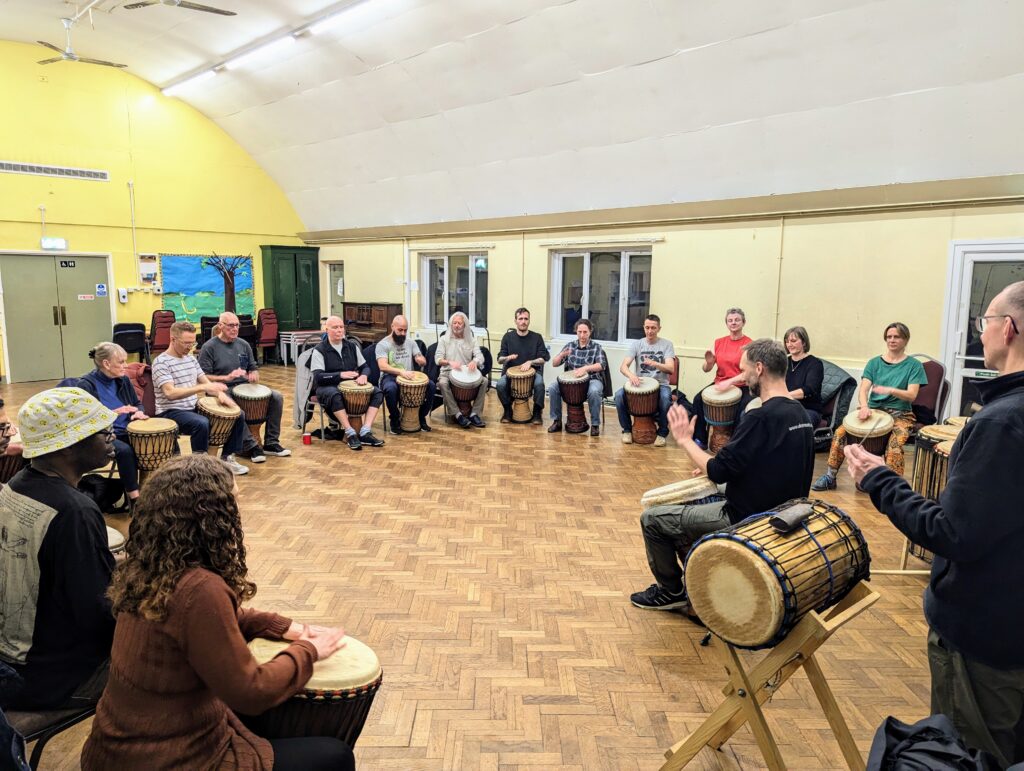 Weekly African drumming class