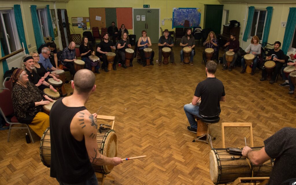 Weekly African drumming class