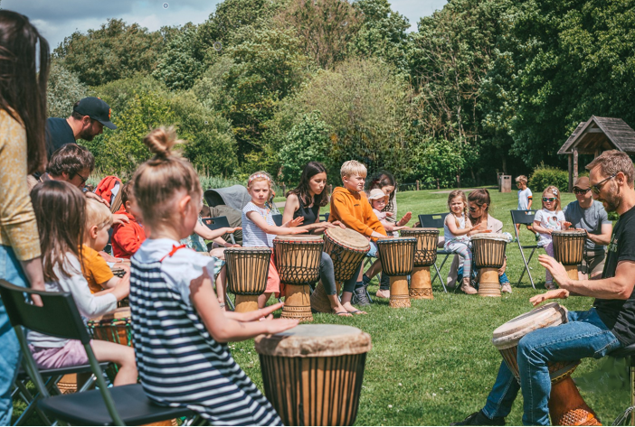 People playing drums