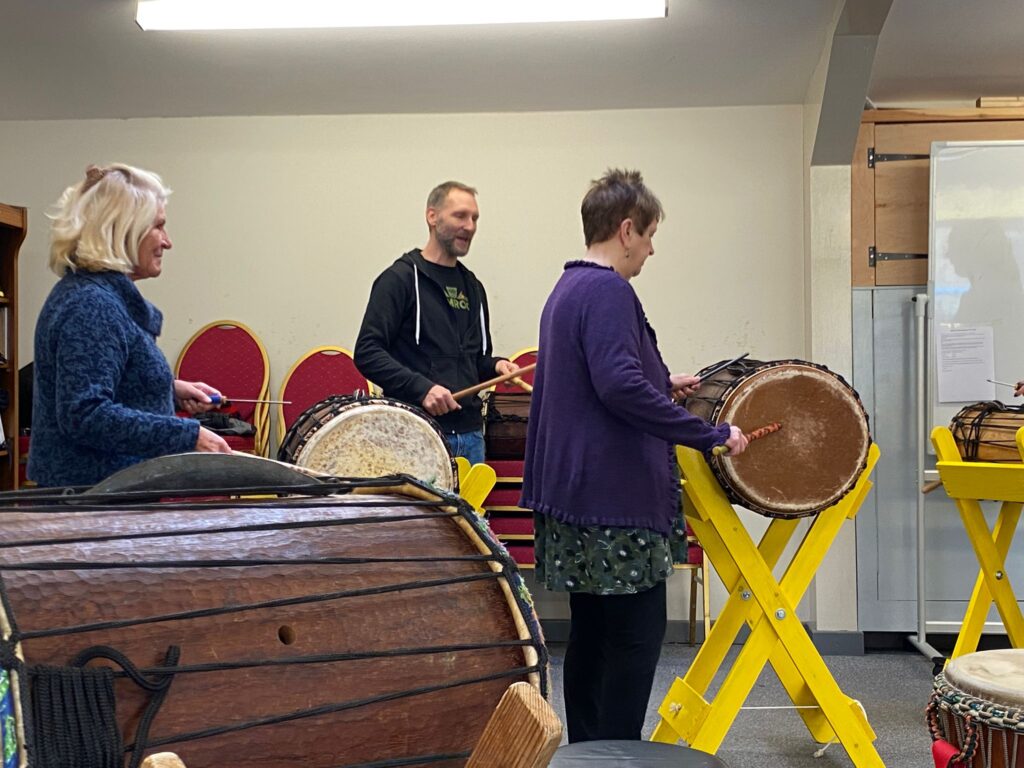 Drumroots at Leek U3A drumming group