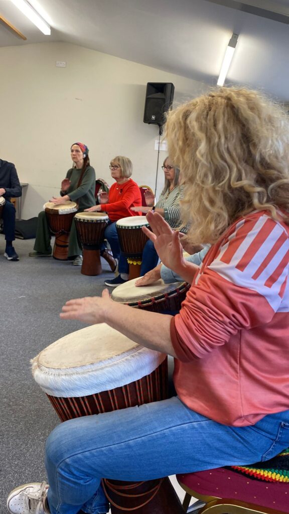 Drumroots at Leek U3A drumming group