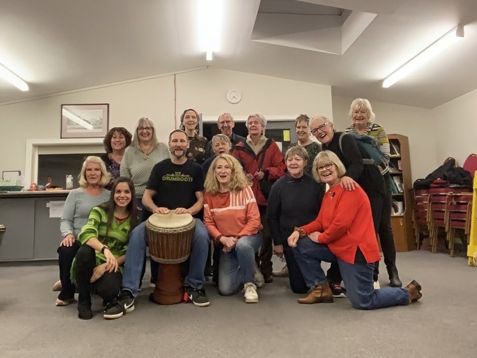 Drumroots at Leek U3A drumming group