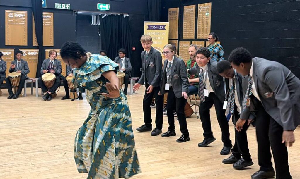 African drumming and dance performance
